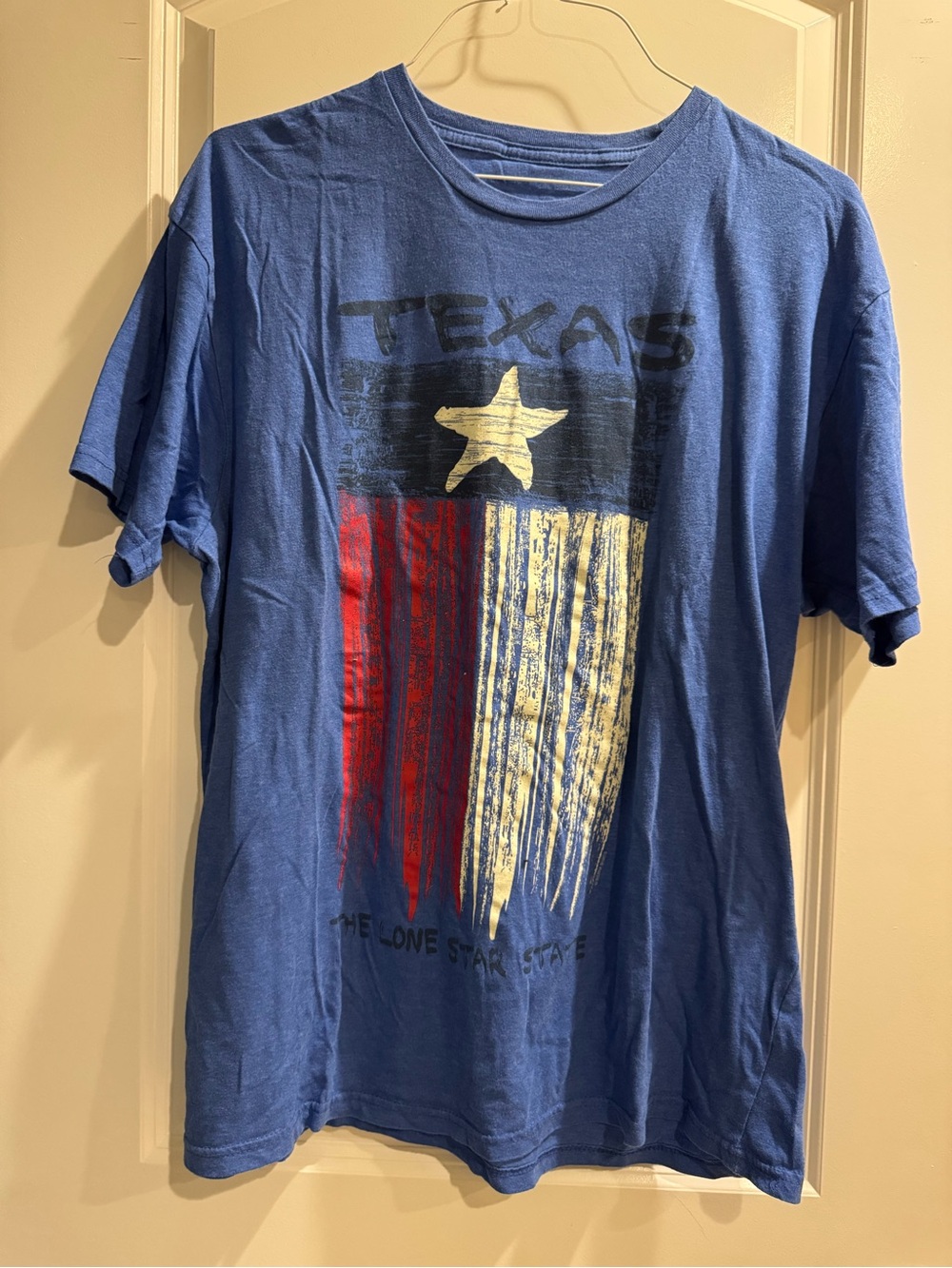 Men's Blue Texas Graphic Short Sleeve Tee